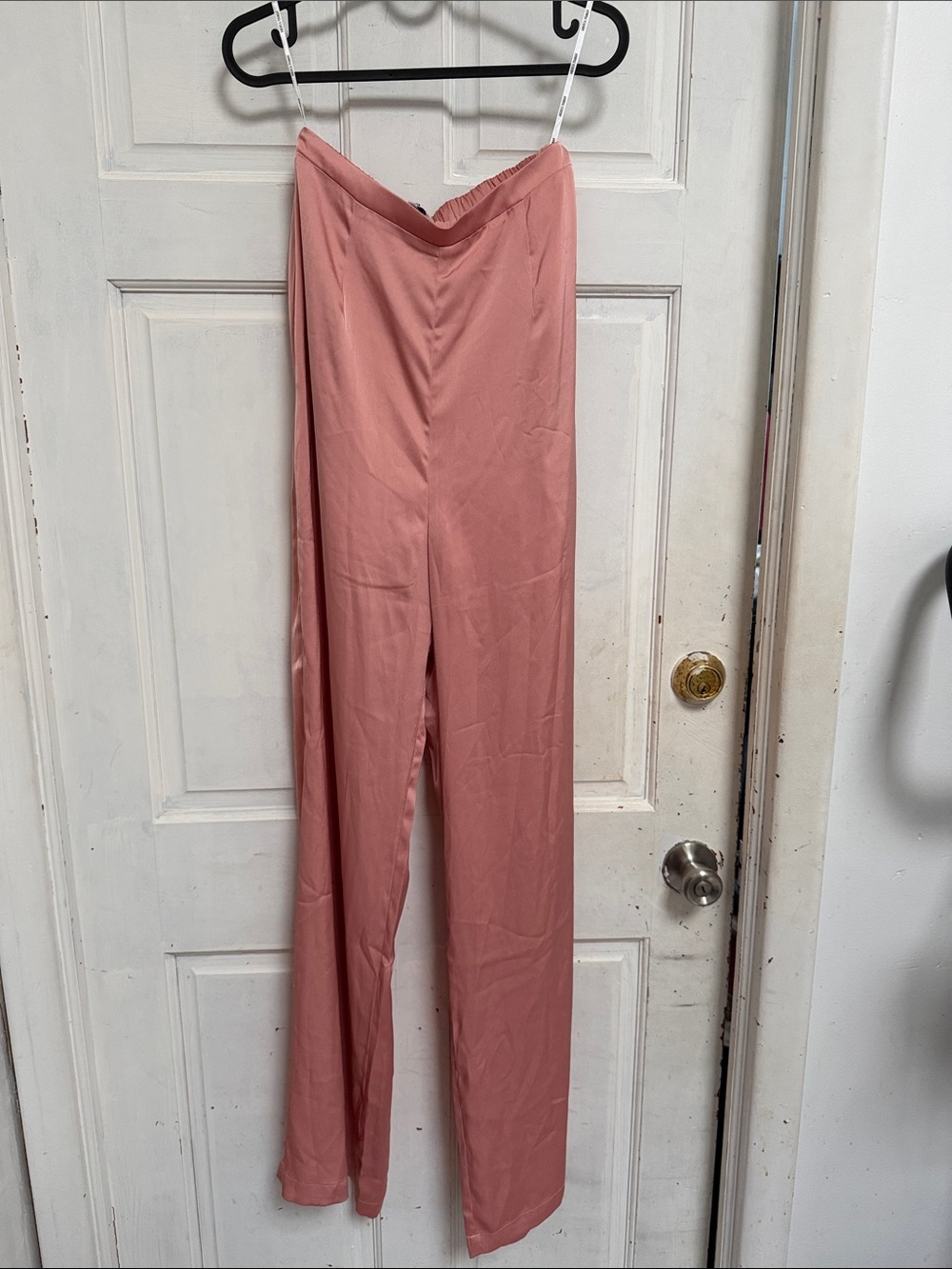 NWT Andrea Iyamah High-Waist Wide Leg Women’s Pants — Rose Pink